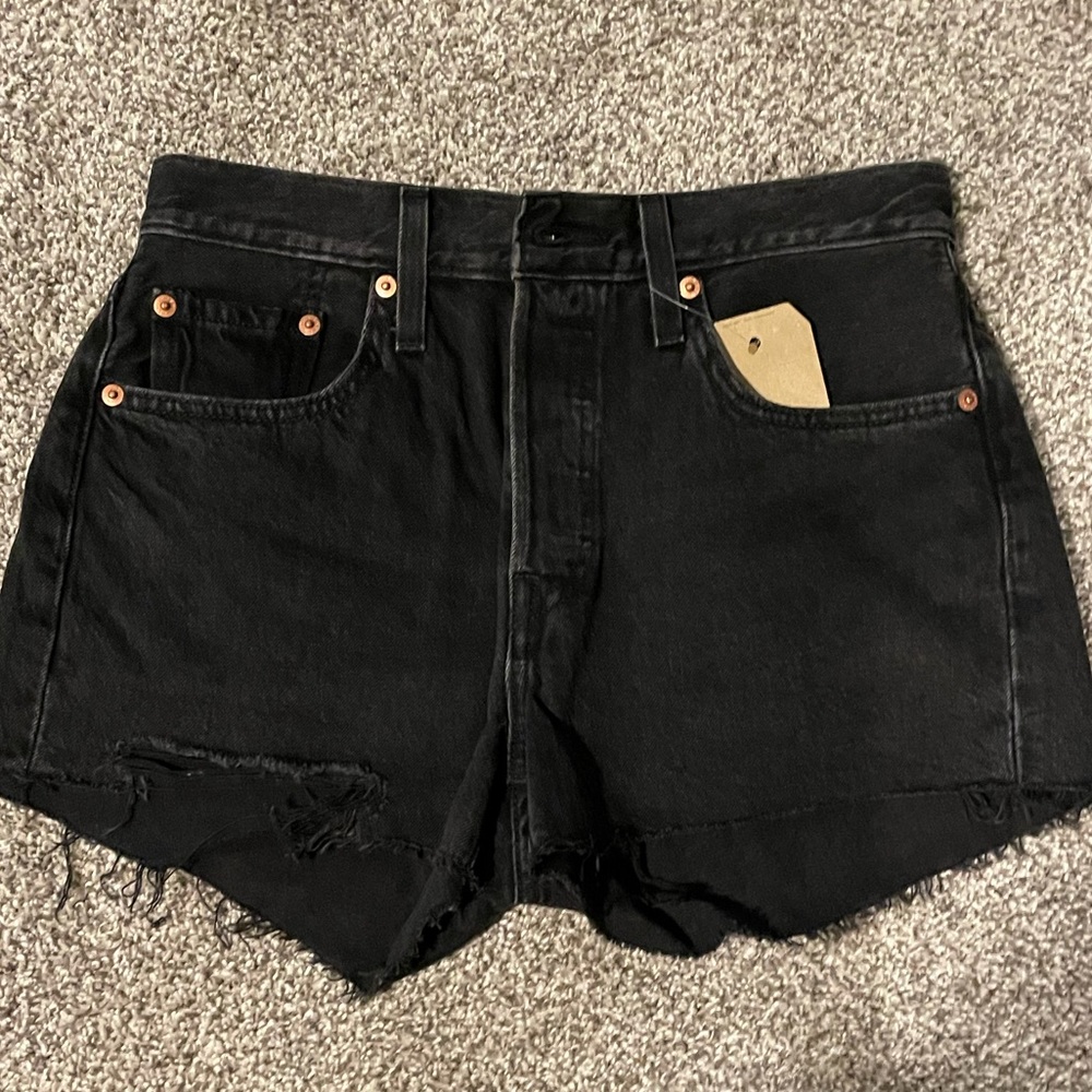 Levi’s 501 Black Denim Shorts